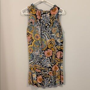 LOFT Multicolor Floral Sleeveless Dress